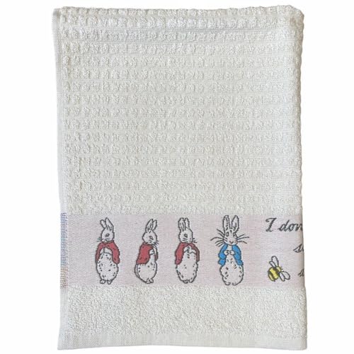 Peter Rabbit Terry Tea Towels - Classic Story Design 9104052 - (1 x Tea Towel), White
