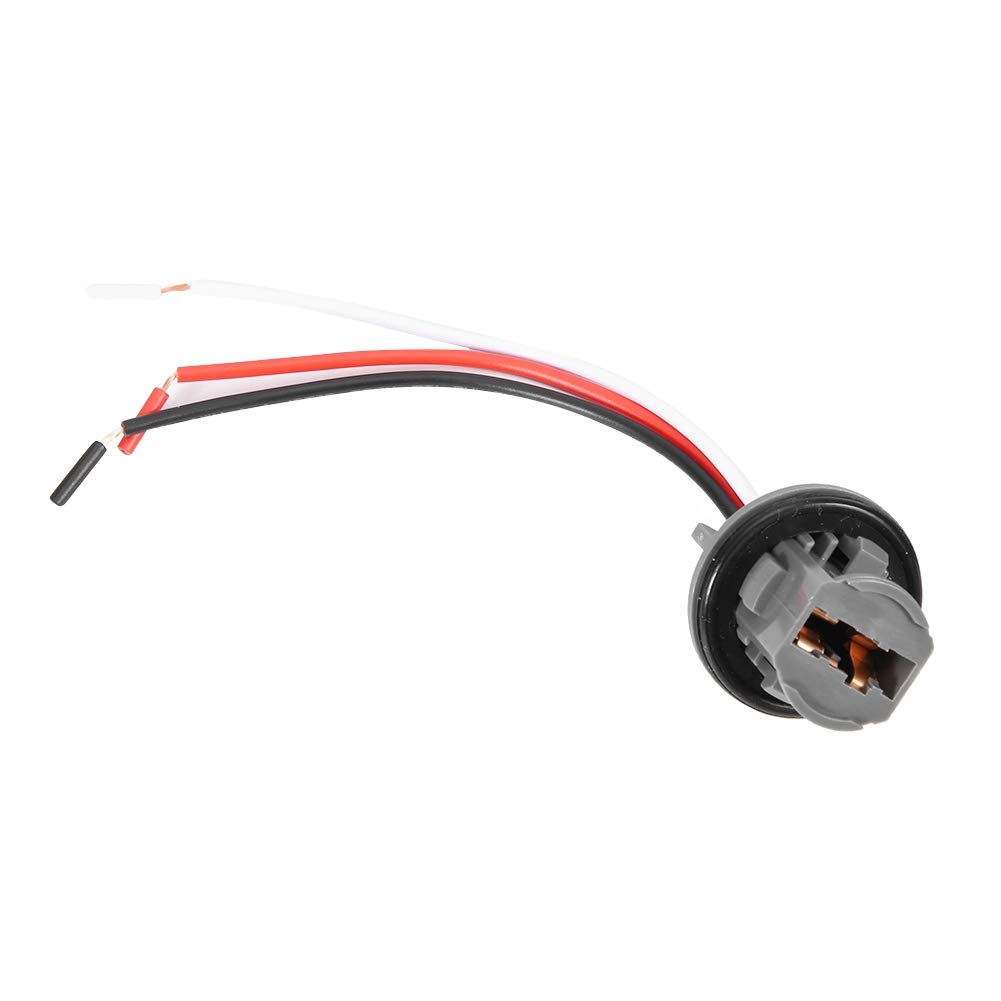 Connettori luce T20 7443, confezione da 2, adattatore universale per portalampada freno a LED per auto con guarnizione impermeabile