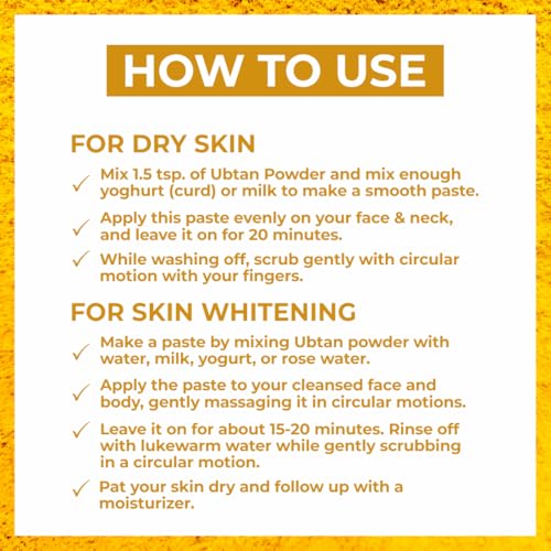 Image of Natural Face Pack Powder for Glowing Skin | Herbal Face Mask Powder for Deep Cleansing, Skin Brightening & Healthy Looking Skin (Ubtan Powder)