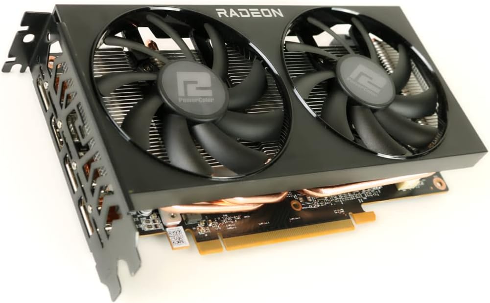 PowerColor Fighter AMD Radeon RX 6600 Graphics Card with 8GB GDDR6 Memory (Renewed)