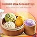 Dumpling Squishy, Mystery Giant Dumpling Squishy Toy, Jumbo Glitter Dumplings Rainbow Mystery Squishy Bun Cute Anxiety Relief Fidget Toy, Soft Squeeze Decompression Dough for Adults & Kids (4 PCS)