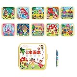 Design durable et robuste : le livre de dessin à l'eau de ce kit aquarelle est fabriqué dans un matériau robuste et résistant aux morsures. Supporte des cycles répétés de coloration et de séchage sans avoir besoin de recharges, ce qui réduit le gaspillage de papier. Améliore l'expression artistique dans divers environnements, étant un jouet éducatif et durable pour les enfants.