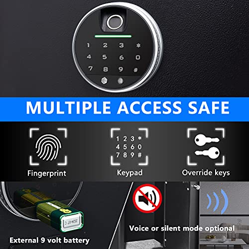 Rifle Safe 5 Gun Safes Quick Access Biometric Rifle Safe Gun Cabinets For Rifles And Shotguns Gun Safe For Rifles Storage Easier Smart Rifle Cabinet Provide Silence And Vibration Function #TOP4