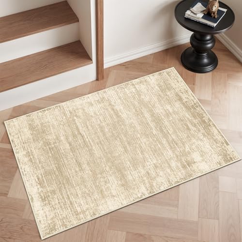 zesthome Washable 2x3 Area Rugs - Door Mat Abstract Rugs for Entrance, Stain Resistant Rugs for Bedroom Kitchen Living Room with Non Slip Backing, Low Pile Home Decor Floor Mat 2x3