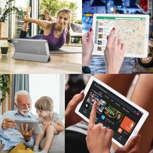 Image of YESTEL 10.1 inch Tablet 2026 Android 13 Tablet Bundle with Octa-Core Processor,10GB RAM+64GB ROM (Expandable up 1TB), 5MP+8MP Dual Camera,5G WiFi,Bluetooth 5.0,GPS,PC with Keyboard & Mouse - Silver