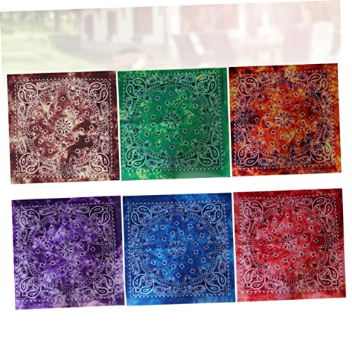 CANIGHT 6個 サイクリングフェイスマスク muffler ライディング サマースカーフ 男性用スカーフ レディーススカーフ 多機能ターバン ヘッドギア サイクリングスカーフ スポーツ帽子