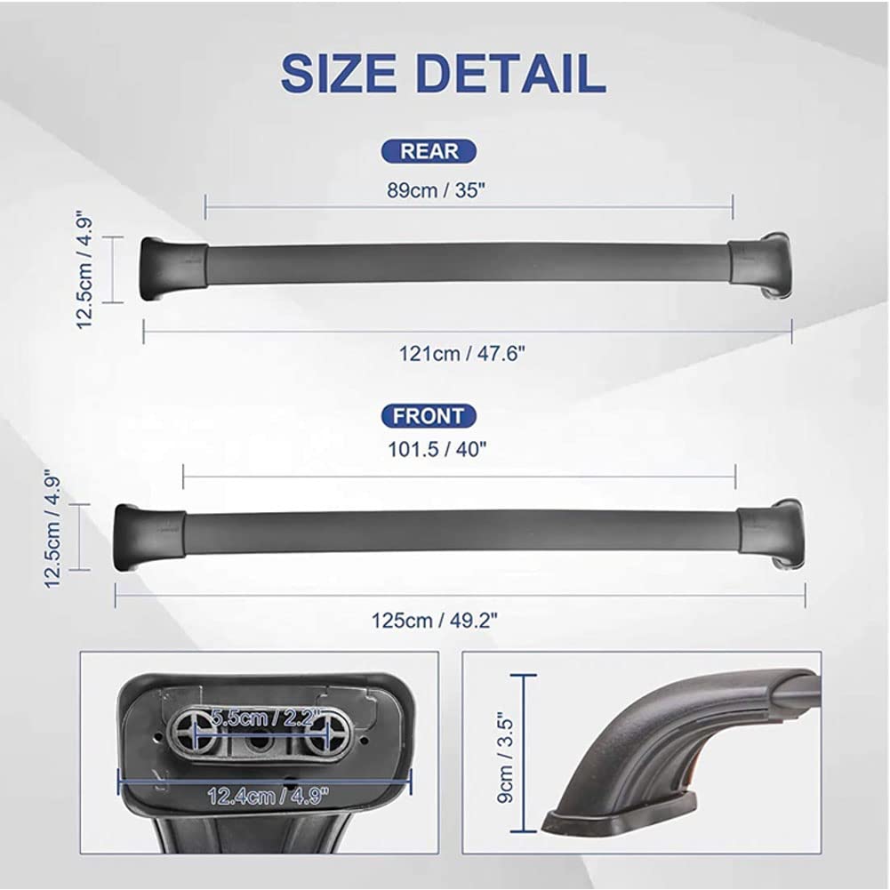 Bagażnik dachowy do samochodu Poprzeczki poprzeczne, Auto poprzeczka Szyny nośne Bagażnik dachowy Top Racks Aluminiowy rowerowy bagażnik dachowy Akcesoria do bagażników