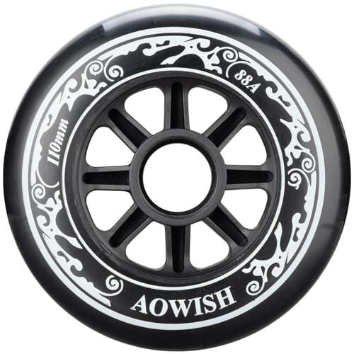 AOWISH 110mm Speed Inline Skate Wheels 110 mm Roller Blades Wheel 88A...