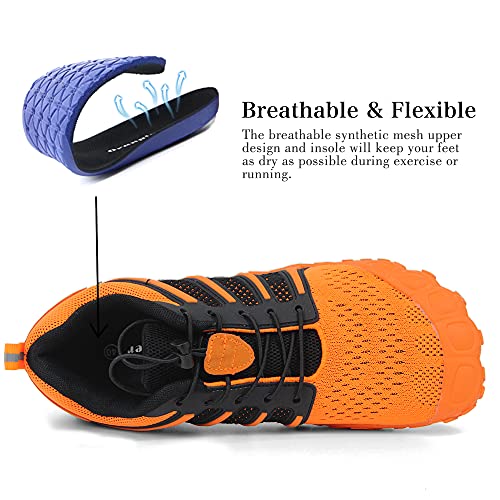 Image of Oranginer Men's Barefoot Shoes - Big Toe Box - Minimalist Cross Training Shoes for Men