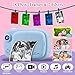 GlobalCrown Sofortbildkamera Kinder,Digitalkamera kinderkamera fotoapparat Kamera Geschenke für 3-12 Jahre Jungen Mädchen (einschließlich 4 Rollen Druckpapier und 32GB Karte)