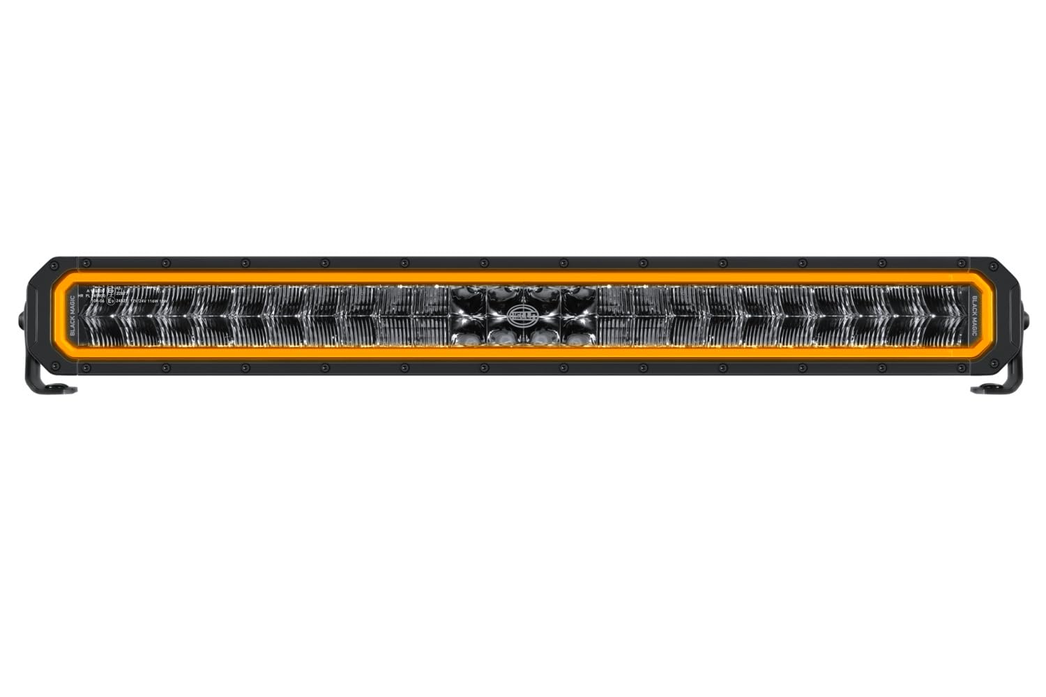 HELLA 1FJ 358 550-111 lampa LED dwurzędowa - Black Magic Tough Pro 27" - 12/24V - 5545lm - liczba referencyjna: 45 - ECE - krystalicznie przezroczysty - kolor światła: biały/żółty (bursztynowy