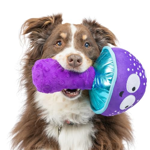Huxley & Kent Power Plush Squeaky Dog Toy, Mellow Mushroom, Large by Huxley & Kent - Used condition - Image 5