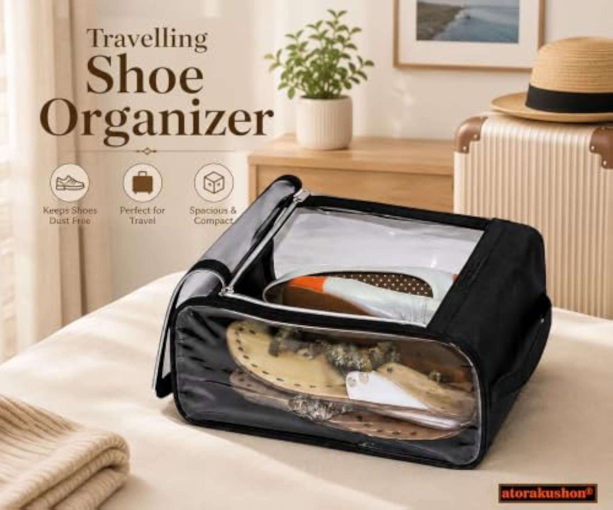 Pack of 2 Indian Shoe Cover Storage Bags