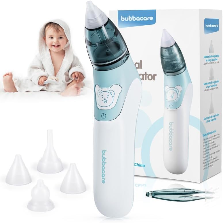 Baby Nasensauger, Tragbarer Nasensauger mit 4 Wiederverwendbaren...