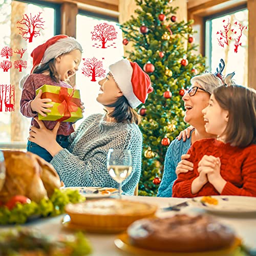 Grevosea 8 Stück DIY Tree Painting Stencils Wiederverwendbare Zweige Schablonen Malerei Bäume Schablonen Umgekehrte Baum Natürliche Schablonen Zum Malen Auf Holz Leinwand Wand DIY Home Decor(15x15 Cm)