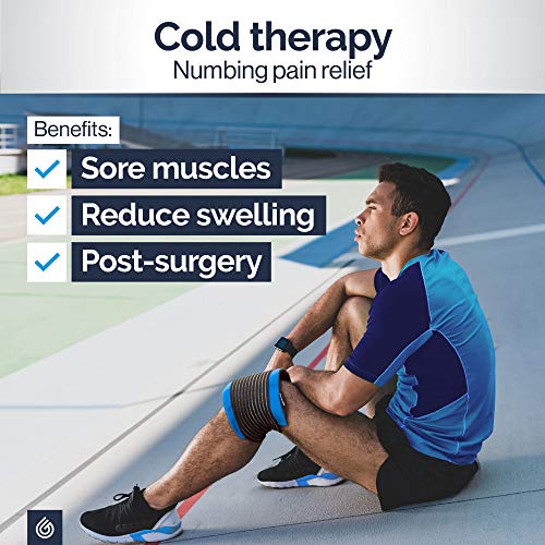 Gelpacks Direct - Reusable Knee Ice Pack Wrap for Sports Injuries & Knee Pain Relief. 3-in-1 Hot and Cold Compress Knee Support for Arthritis, Replacement Surgery, Swelling & Joint Pain. - Image 5