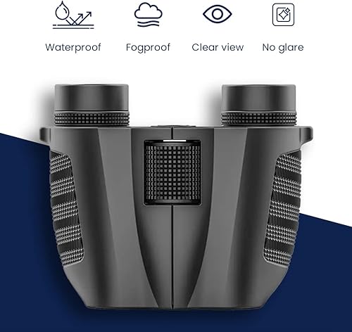 Miniatura 3 de Binoculares compactos para adultos y niños de 10 x 25 pulgadas para observación de aves, caza, viajes, senderismo, camping, observación de