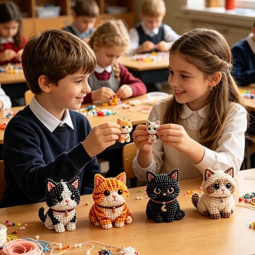 Kit DIY de animales con cuentas con guía interactiva para aprender sin estrés 6