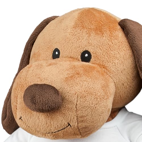 printplanet® - Kuscheltier Hund mit eigenem Foto, Namen oder Text Bedrucken - 17 Designs - Stofftier
