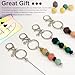 YUESEK 20/40pcs Beadable Keychain Bars Bulk Blank Creative Cute Keychains Bar for Beads Purse Keychains for Women Man
