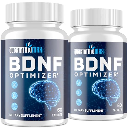 Nootropic Brain Supplement for Memory and Focus – BDNF Optimizer – Cognitive, Mental Clarity & Mood – High Absorption – Organic Lion's Mane, L-Theanine, Ginkgo Biloba & Alpha GPC–60 Tablets (2 Bottle)