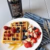 Crown Maple Certified Organic Bourbon Barrel Aged Maple Syrup, Pure, Gluten Free, No Preservatives, Non-GMO Pairs well with Pancakes, Coffee, Cocktails & Brunch, 25 Fl Oz (Pack of 1)