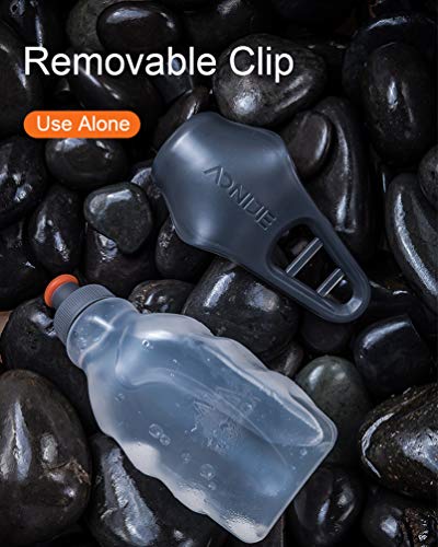 AONIJIE Running Water Bottle Clip 8.5 Oz (250ml) BPA-Free Bottle Holder for Hydration belt Packs for Running, Marathon, Walking, Hiking, Cycling, Trail, Skiing - Thumbnail 3