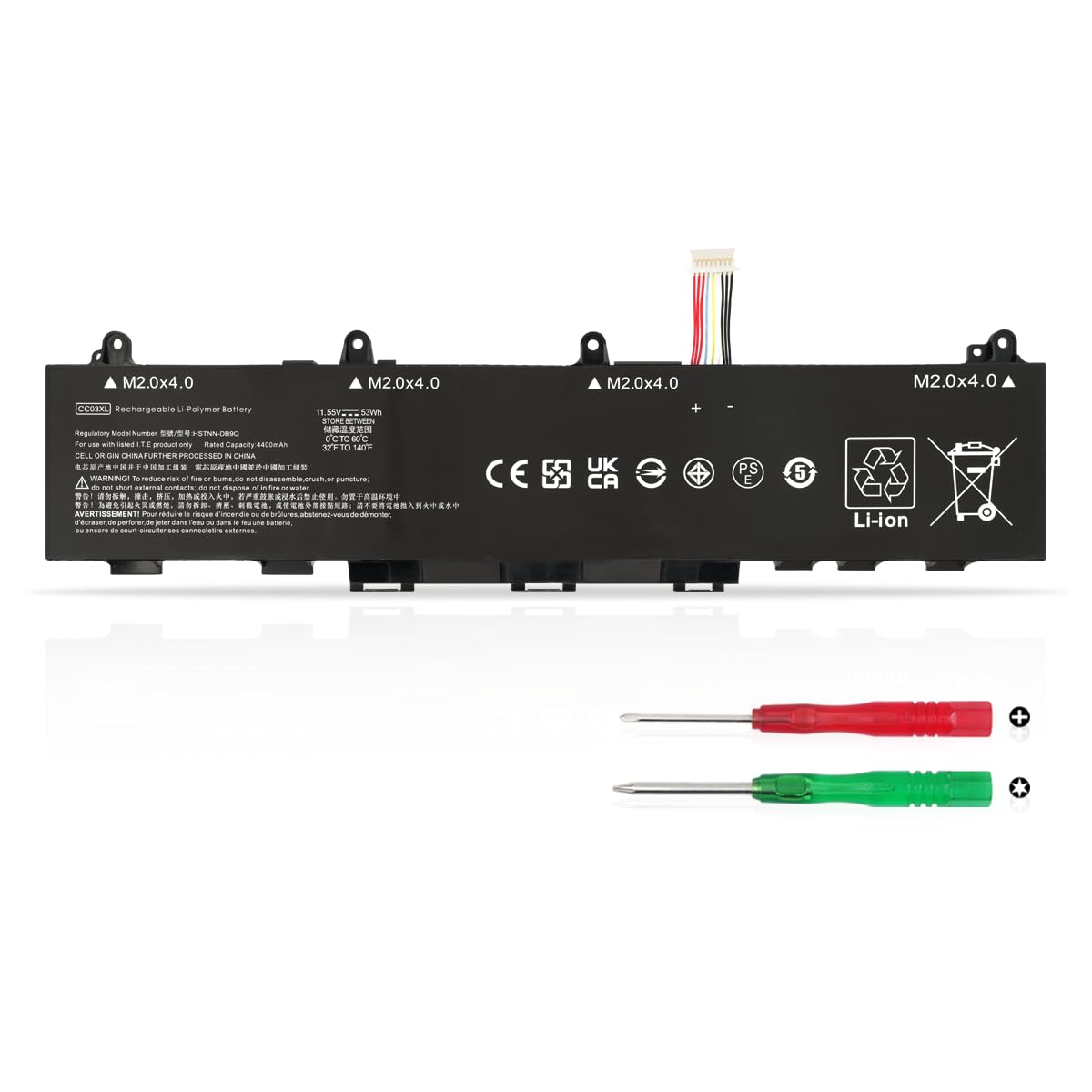53Wh CC03XL Laptop Batteria per HP EliteBook 830 835 840 845 G7 G8 ZBook Firefly 14 G7 G8 Probook 635 Aero G7 G8 Series L77608-421 L77608-422 L78555-005 L77608-1B2 L77608-1C1 L77608-2C1