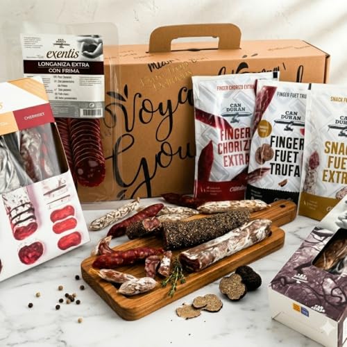 Coffret Charcuterie Artisanale Premium – Box Apéro Gourmet Fuet, Chorizo, Saucisson – Panier Gourmand Apéritif – Idée Cadeau Gastronomique Homme Femme Noël...