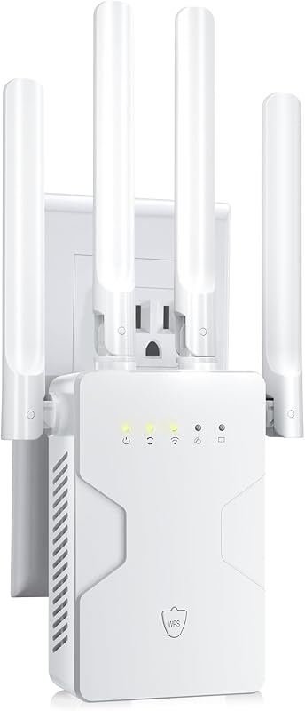 2026 Nuevo amplificador de Internet con extensor WiFi para el hogar, largo alcance de hasta 18 pies cuadrados, amplificador de señal de enrutador repetidor de Internet inalámbrico para el hogar, puerto Ethernet de punto de acceso de velocidad 15X, WiFi en malla, configuración de 1 toque
