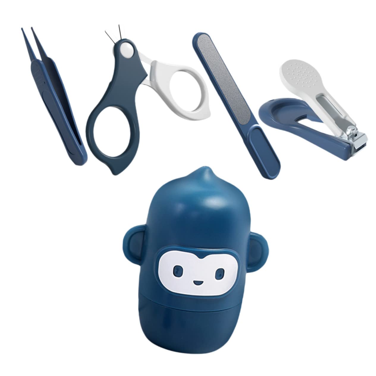 VICASKY 3sets Manicure Per Kit Completo Per Unghie Con Forbicine Limetta e Pinzette Inossidabile Con Design Carino Per Nuove Mamme e Shower