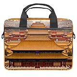 Forbidden City Pékin Sacoche à bandoulière pour ordinateur portable 13' 13,3' 14,5', La ville interdite de Pékin, 11x14.5x1.2in /28x36.8x3 cm