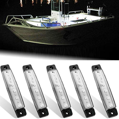 Breale 5 piezas 12V luces LED marinas impermeables anticolisión luces de navegación para barco, luz de popa y popa de marinería para kayak y barco
