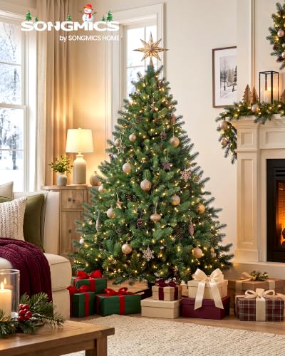 SONGMICS Künstlicher Weihnachtsbaum 180 cm PE PVC Holzständer – Ansicht 1
