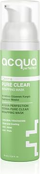 Acqua Perfection Derma Pure Clear Wrapping Mask   Peel-Off Anti-Acne & Pore Mask with AHA, BHA & Niacinamide, Sebum Balancing & Blackhead Care, Dermatologically Tested, 70 ml