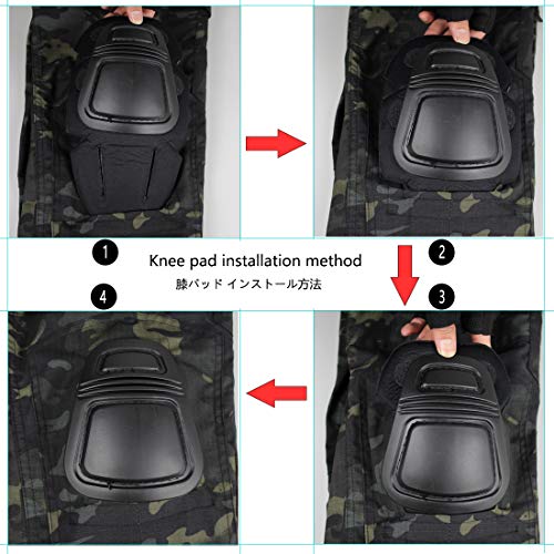 Men\'s Multicam Tactical Pants Multi-Pockets Military Camo Outdoor Airsoft Combat Hunting Pants with Knee Pads (Aymch, US X-Large=Tag 38) - Thumbnail 7
