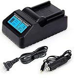LCD Quick Battery Charger for JVC GY-HM170, GY-HM170U, GY-HM180, GY-HM180U Camcorder