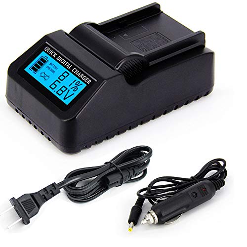 LCD Quick Battery Charger for JVC GY-HM170, GY-HM170U, GY-HM180, GY-HM180U Camcorder