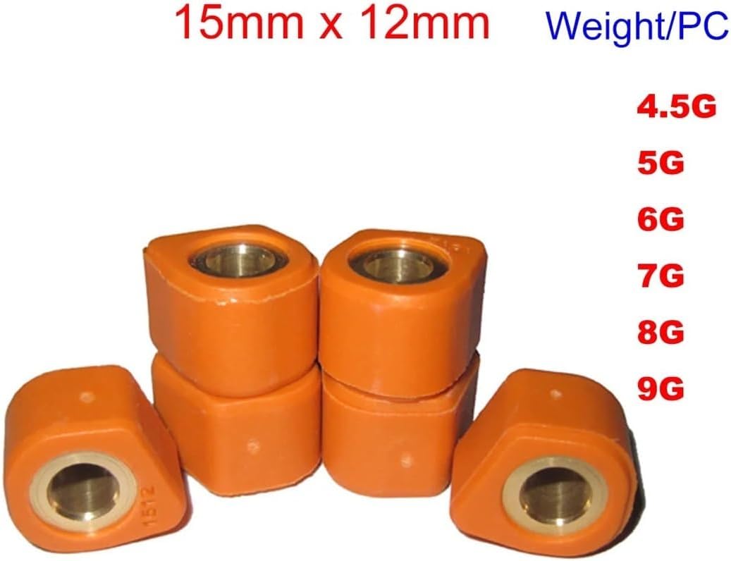 Polygon 15x12 4G 5G 6G 7G 8G 9G Variator Roller Slider Jog 50 90 100 VINO50 RS100 Scooter ATV Go Kart(7G)