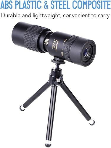 Miniatura 3 de 10-300X40mm BAK4 Prism Telescope Monocular Location Scope with Smart Phone Holder and Tripod for Adults Bird Watching Camping Hiking