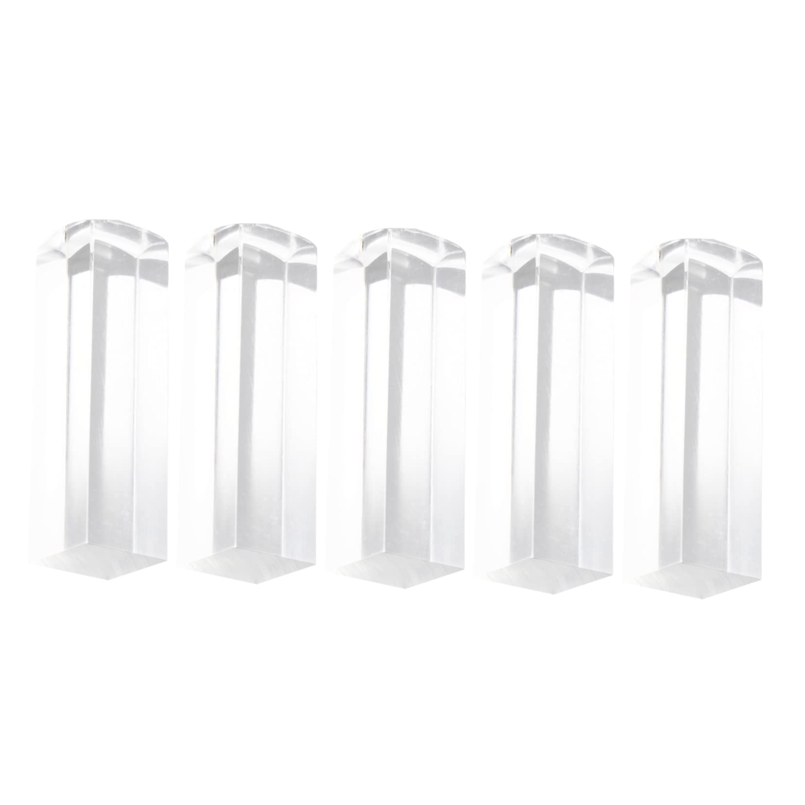GANAZONO 5pcs Square Seal Stamp Block Solid Cube Stamping for DIY Craft Seals Scrapbook Greeting Cards