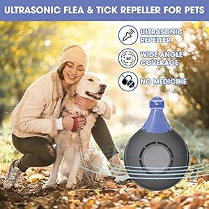 Ultrasonic Flea and Tick Repeller for Dogs and Cats - Suitable for Any Size - Intelligent Ultrasonic, Natural, Tick and Flea Repeller - Flea and Tick Treatment for Dogs, Cats - Safe for Pets and Human Ultrasonic Flea and Tick Repeller for Dogs and Cats – Suitable for Any Size – Intelligent Ultrasonic, Natural, Tick and Flea Repeller – Flea and Tick Treatment for Dogs, Cats – Safe for Pets and Human