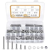 Diese VIGRUE M5 Sechskantschrauben set besteht aus hochwertigem A2-70 Edelstahl, der durch seine Festigkeit und gute Korrosionsbeständigkeit in schlechten Umgebungen wie Hochtemperatur-, und Hochfeuchtebereichen überzeugt.