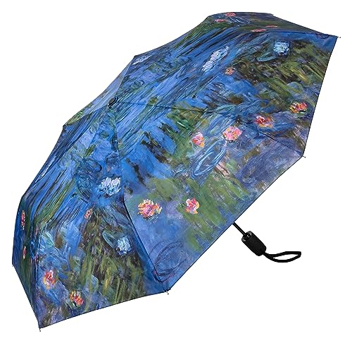 Parapluie Monet Nymphéas résistant au vent VON LILIENFELD haut de gamme