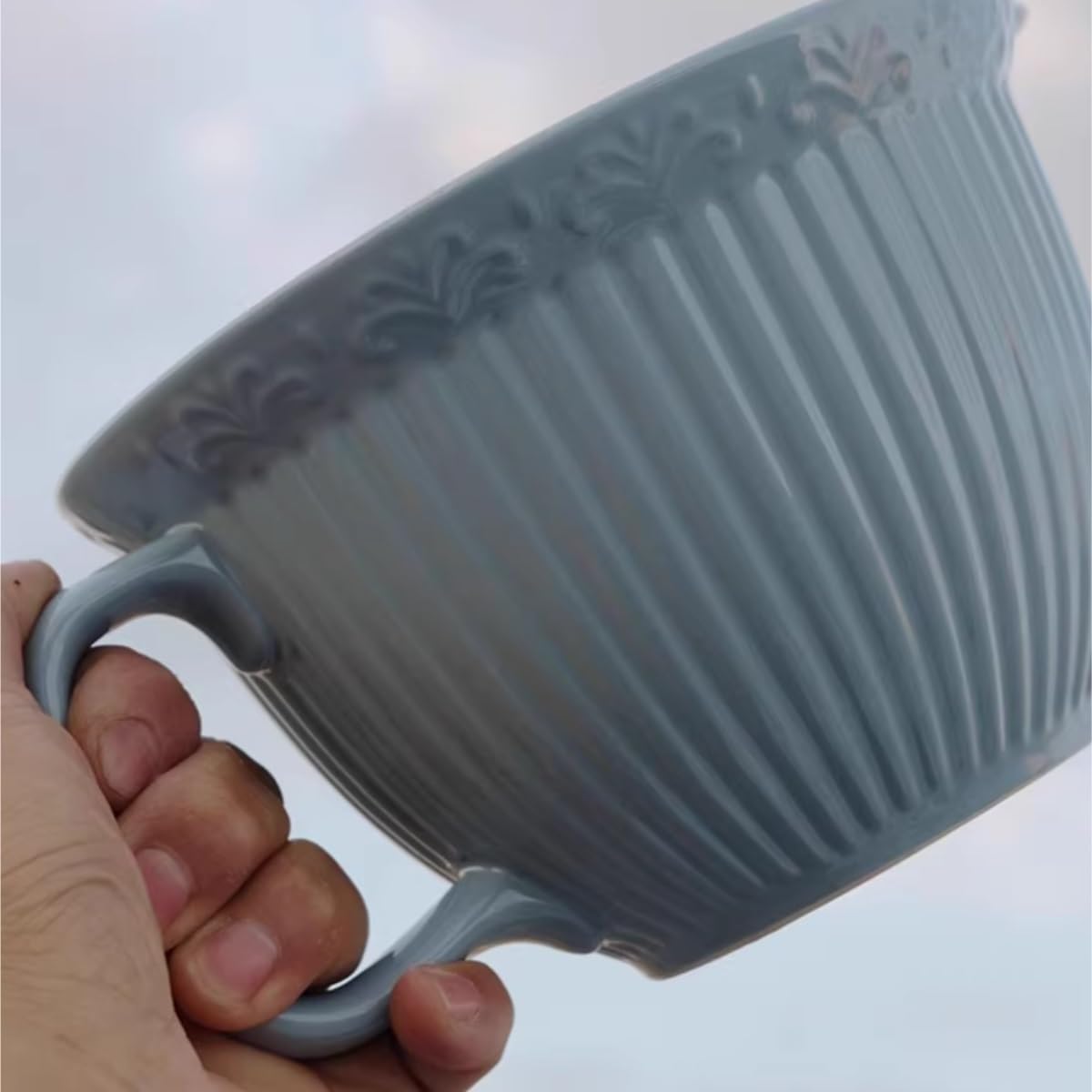 Sosjerka Ceramiczna Podszkliwna Kolorowa Pionowa Miska Do Ubijania Jajek, Odpływ, Gotowania, Wiadro Na Sos Dzbanek na Sos