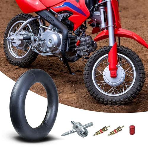 Image of HOLATO 2.75 /3.00-10 Inner Tube for 50cc 70cc 90cc 110cc 125cc XR50 XR70 CRF50 CRF110 KLX110 KX60 KX65 PW80 TTR90 DRZ70 DRZ110 RM50 RM60 RM65 Baja Coolster Apollo SSR Pit Dirt Bike Scooter Motorcycle