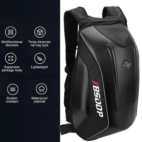 RHA0801 Mochila de Equitação, Mochila de Motocicleta, Mochila de Casca Dura à Prova D'água para Hom