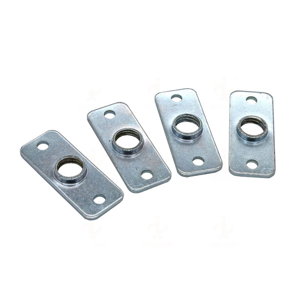 4 Piedini Regolabili per Tavoli da Biliardo, Calcio Balilla, Air Hockey, Ping Pong e Hockey ad Aria, Argento, Cromati, Plastica, Rotondi, 12.7 cm x 5-7 cm, 100 libbre, Kit di 4 Pezzi