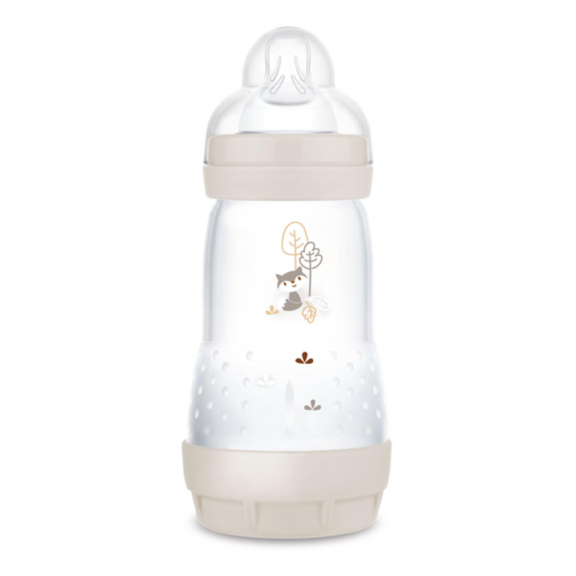 MAM Set van 2 Easy Start Anti-koliek babyflessen 2 maanden gemiddelde doorstroming (2 x 260 ml) lila zand - fles ter vermindering van koliek en ongemak van de baby - babyfles