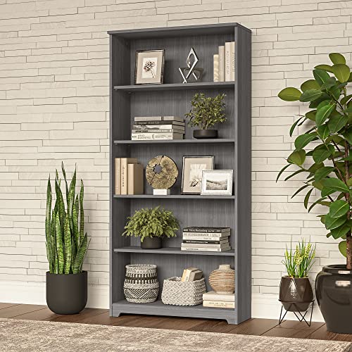 Bush Furniture Cabot Tall 5 Bookcase In Modern Gray #TOP1